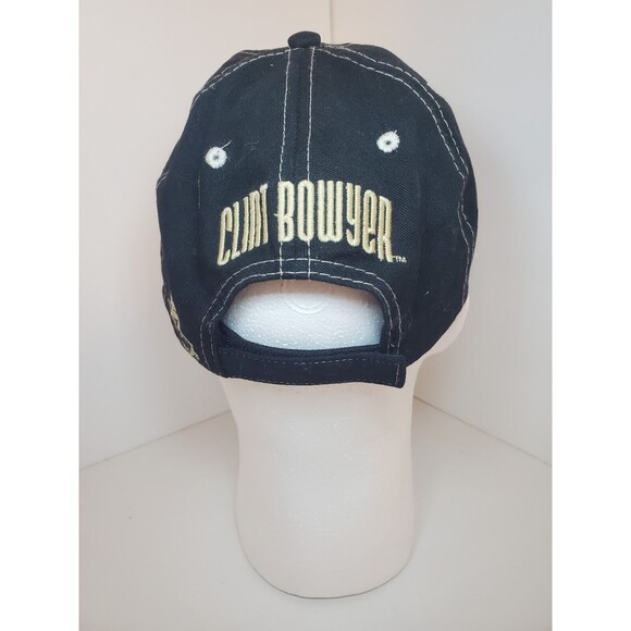 Cheerios Racing Clint Bowyer Hat Cap 33 Black White Signed Autographed - Picture 4 of 10